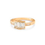 18 karat eksklusiv ring med diamanter fra ro copenhagen