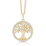 8 karat halskæde med livets træ