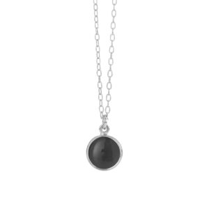 sølv halskæde med sort onyx fra Susanne Friis Bjørner