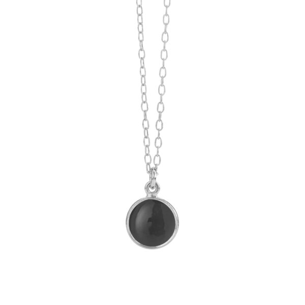 sølv halskæde med sort onyx fra Susanne Friis Bjørner