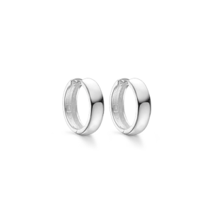 dame creoler sølv hvælvet knækcreoler 5x20 mm støvring design