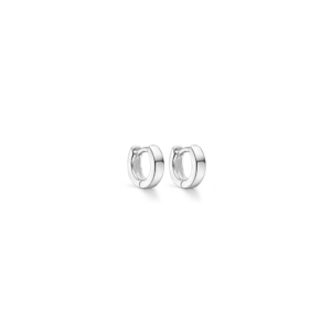 dame creoler sølv kantet knækcreoler 3x10 mm støvring design