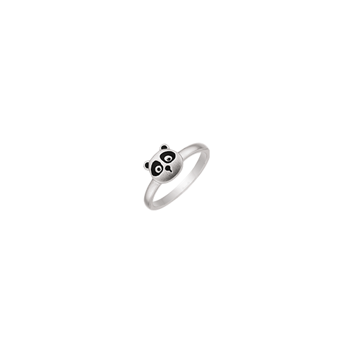 Sølv ring med panda