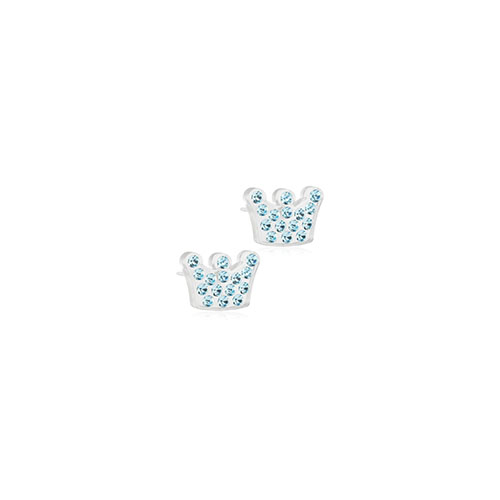 Blomdahl ørestikker medicinsk plastik med Swarovski krystaller