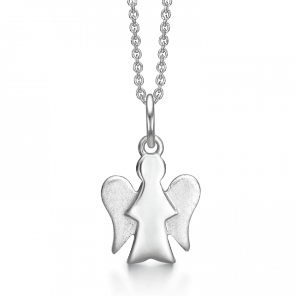 dame halskæde sølv engel 19x15 mm støvring design