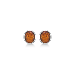 dame rav ovale ørestikker sølv 11x10mm støvring design