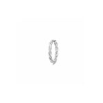 rhodineret sølv Braided ring fra Spinning Jewelry