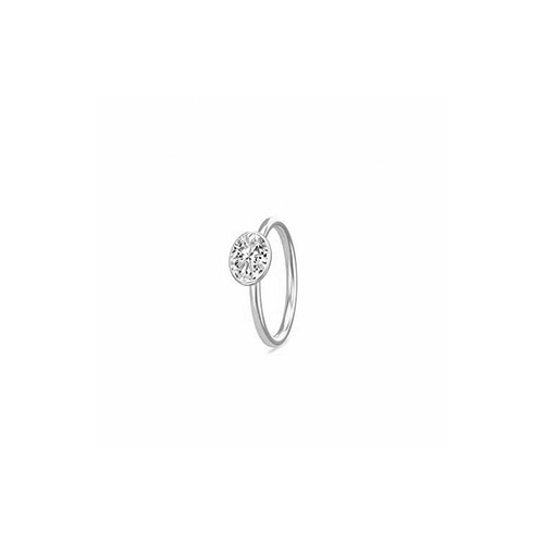 Sparkling rhodineret sølv ring fra Spinning Jewelry med zirkon isat.