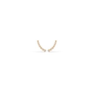 8 karat guld ørestikker med zirkoner fra Støvring Design