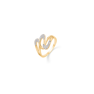 8 karat guld ring med zirkoner isat fra støvring design