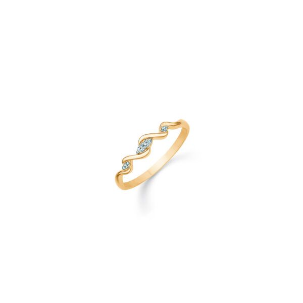 snoet guld ring fra Støvring design