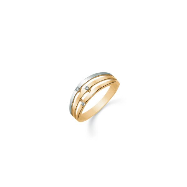 8 karat guld og hvidgulds ring fra Støvring Design