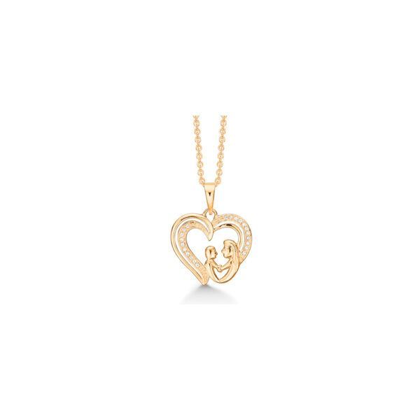 hjerte halskæde i guld fra Støvring Design