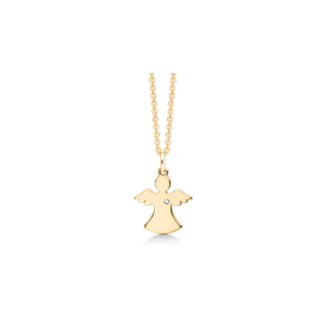8 karat guld engel med Brillant ialt 0,010 ct.