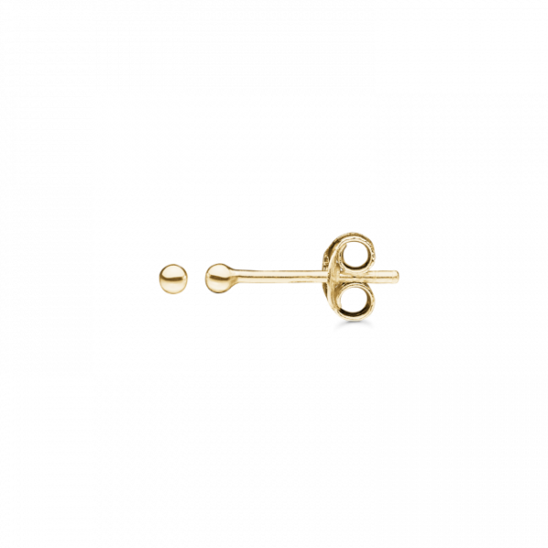 dame ørestikker 14 kt. guld 2mm kugle støvring design