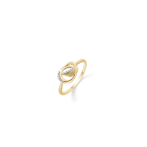 14 karat guld ring med zirkoner fra støvring design