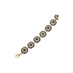 forgyldt sølv armbånd med granater
