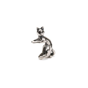 Trollbeads vedhæng i sølv, legesyg kat