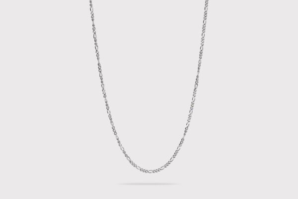 IX Figaro sølv halskæde 
