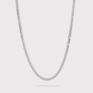 Panser halskæde i rhodineret sølv fra IX Studios