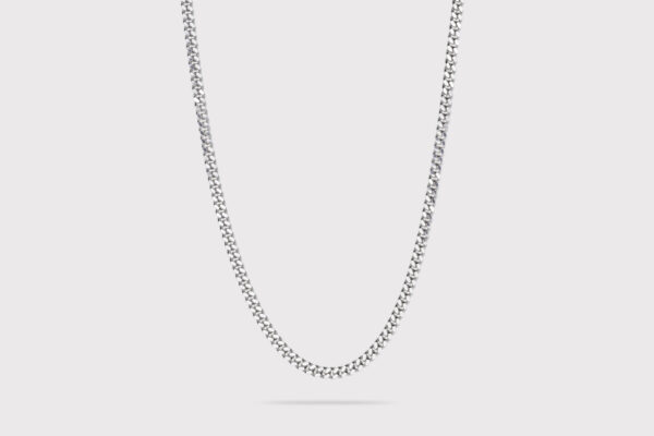 Panser halskæde i rhodineret sølv fra IX Studios