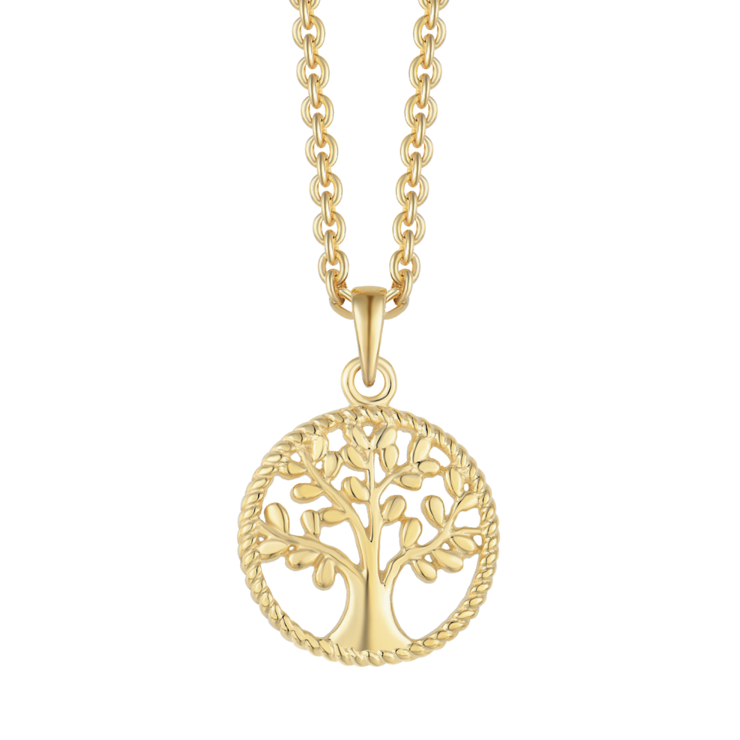 8 karat guld livets træ halskæde