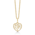 Sødt Hjerte halskæde med livets træ