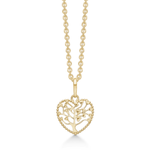 Sødt Hjerte halskæde med livets træ