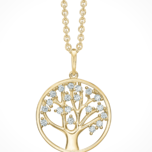 14 karat halskæde med livets træ fra Støvring Design
