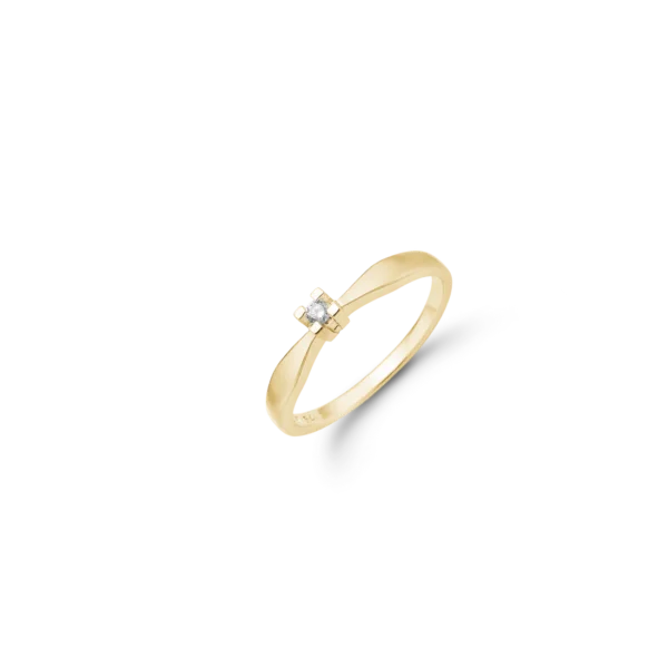 8kt guld Eternity ring