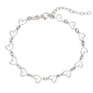 Sølv hjerte armbånd fra Støvring Design