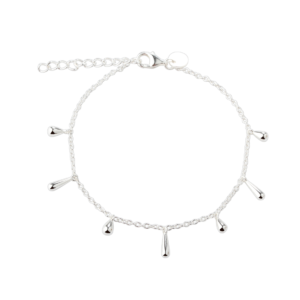Sølv Shiny Drop armbånd fra Aqua Dulce