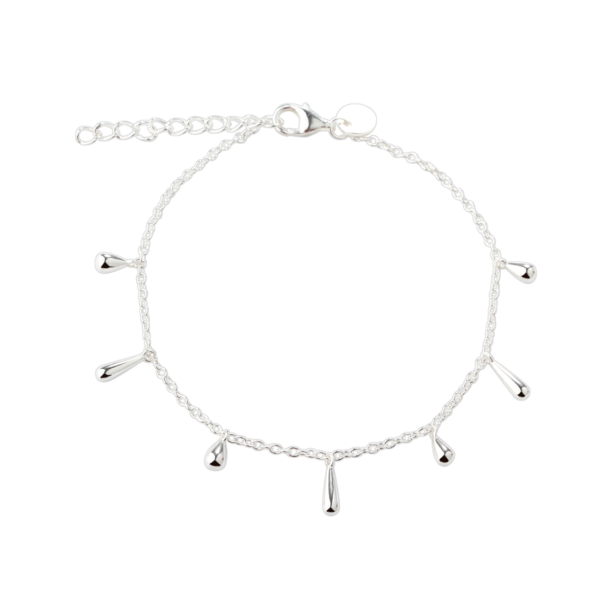 Sølv Shiny Drop armbånd fra Aqua Dulce