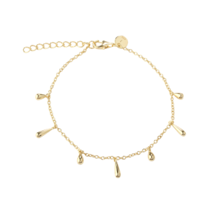 Forgyldt Shiny Drop armbånd fra Aqua Dulce
