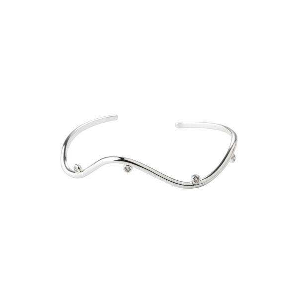 Sølv Wavy armring fra Aqua Dulce