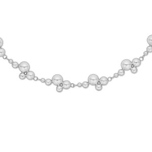 Sølv kugle collier fra Randers Sølv