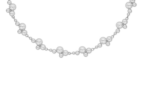 Sølv kugle collier fra Randers Sølv