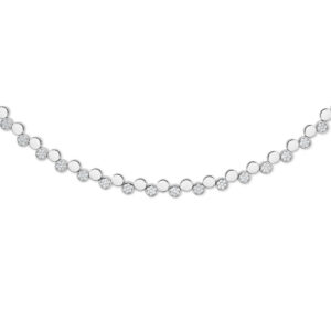 Sølv collier m. zir fra Randers Sølv