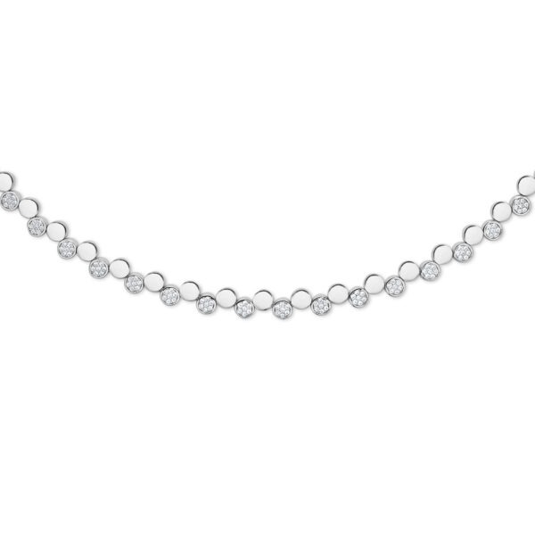 Sølv collier m. zir fra Randers Sølv