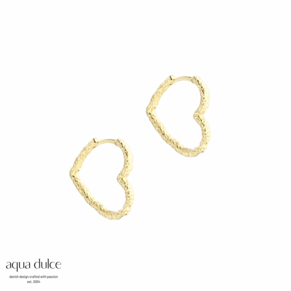Forgyldte Love Me Big Hoops fra Aqua Dulce