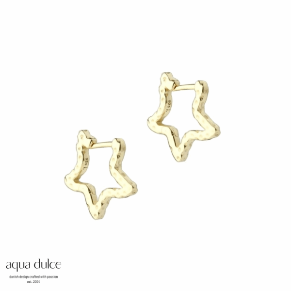 Forgyldte Stella Hoops fra Aqua Dulce