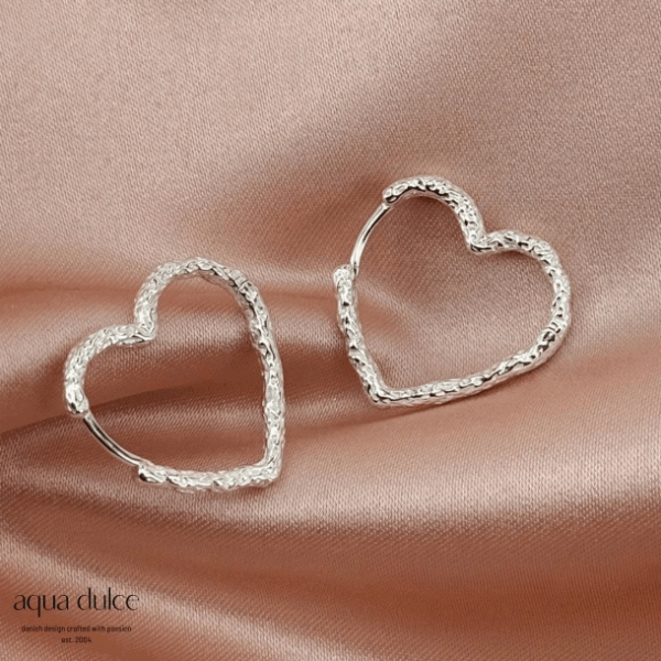 Sølv Love Me Big Hoops fra Aqua Dulce - Image 2