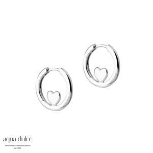 KARLA creoler i sølv fra Aqua Dulce