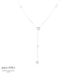 KARLA - Y-halskæde m. perler fra Aqua Dulce