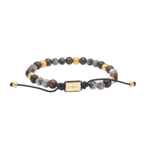 SON armbånd m. grålige og forgyldte farver