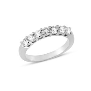 Emma hvidguld alliancering m. 7 x 0,11ct diamanter fra Nuran