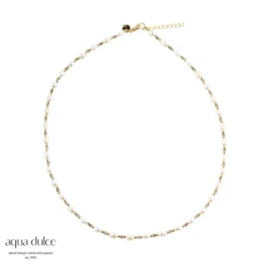 Forgyldt 'Coast Smokey' halskæde fra Aqua Dulce varenr. 5918