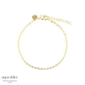 Forgyldt 'Fancy' armbånd fra Aqua Dulce