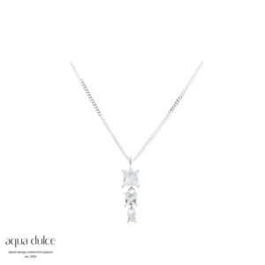 Sølv 'Edge' halskæde fra Aqua Dulce varenr. 6121