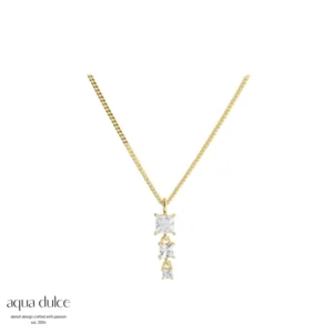 Forgyldt 'Edge' halskæde fra Aqua Dulce varenr. 6122